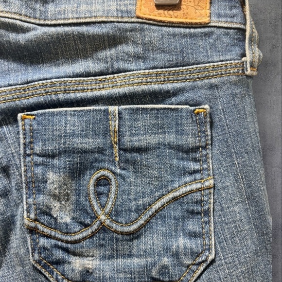 Haute Hippie Blue Wash Cropped Jeans size 25/2 - Picture 7 of 8